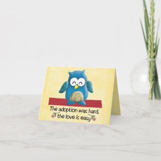 Gefeliciteerd met de adoptiekaart kaart