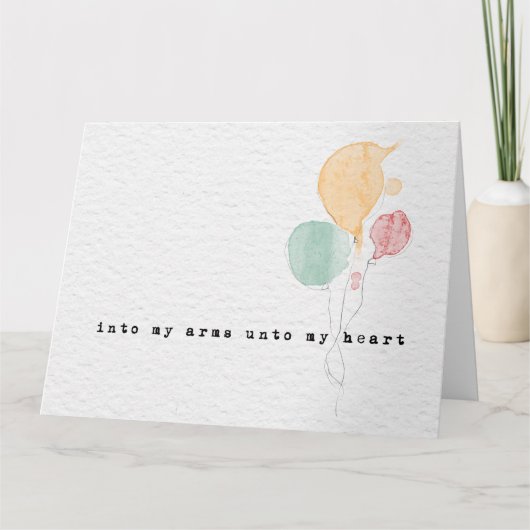 Gefeliciteerd met de adoptiekaart kaart (Voorkant)