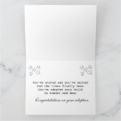 Gefeliciteerd met de adoptiekaart kaart (Binnen)