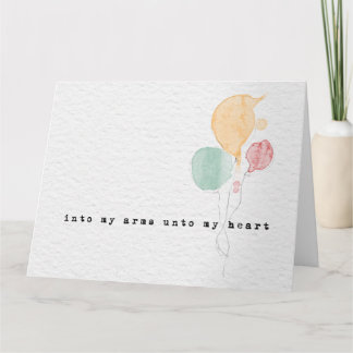 Gefeliciteerd met de adoptiekaart kaart