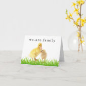 Gefeliciteerd met de adoptiekaart kaart (Gele Bloem)