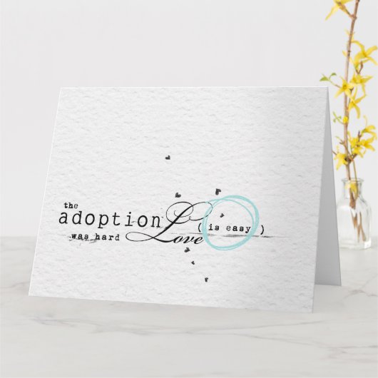 Gefeliciteerd met de adoptiekaart kaart (Gele Bloem)