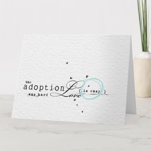 Gefeliciteerd met de adoptiekaart kaart (Voorkant)