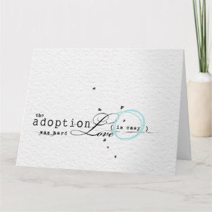 Gefeliciteerd met de adoptiekaart kaart