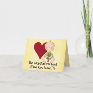 Gefeliciteerd met de adoptiekaart kaart