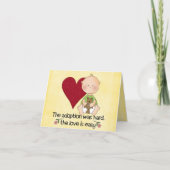 Gefeliciteerd met de adoptiekaart kaart (Voorkant)