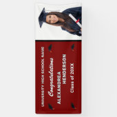 Gefeliciteerd met de afstudeerfoto van de afstudee spandoek (Verticaal)