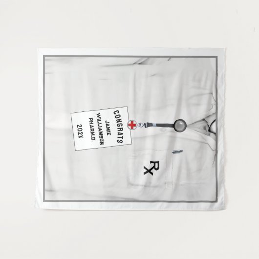 Gefeliciteerd met de afstudeerplechtigheid van de  wandkleed (Voorkant (horizontaal))