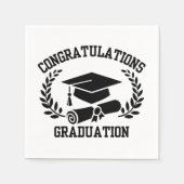 Gefeliciteerd met de Afstuderen 3 Ply servetten (Voorkant)