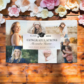 Gefeliciteerd met de Afstuderen 6 fotocollage Spandoek