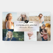 Gefeliciteerd met de Afstuderen 6 fotocollage Spandoek (Horizontaal)