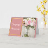 Gefeliciteerd met de Afstuderen Kaart (Gele Bloem)