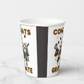 Gefeliciteerd met de Afstuderen papieren bekers (Rechts)