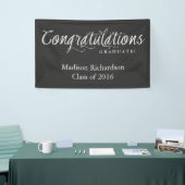 Gefeliciteerd met de Afstuderen Trendy Chalkboard  Spandoek (Beurs)