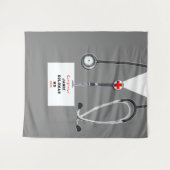 Gefeliciteerd met de afstuderen van de arts aan de wandkleed (Voorkant (horizontaal))