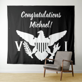 Gefeliciteerd met de Amerikaanse Maagdeneilanden F Wandkleed