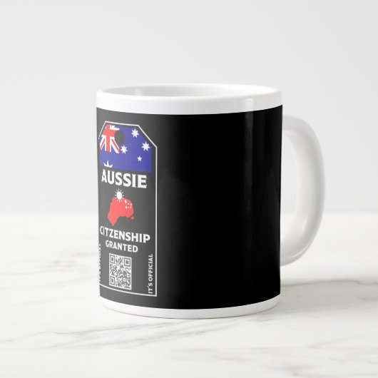 Gefeliciteerd met de Australische Burgerpartij Grote Koffiekop (Voorkant rechts)