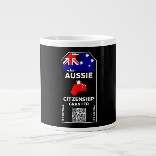 Gefeliciteerd met de Australische Burgerpartij Grote Koffiekop (Voorkant)