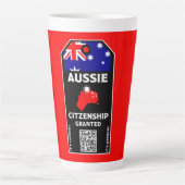 Gefeliciteerd met de Australische Burgerpartij Latte Mok (Voorkant)