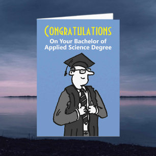 Gefeliciteerd met de bachelor van de toegepaste we kaart