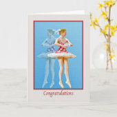 Gefeliciteerd met de ballet dans overweging kaart (Gele Bloem)