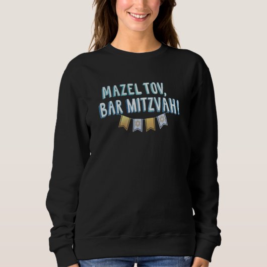 Gefeliciteerd met de Bar Mitzvah Trui (Voorkant)