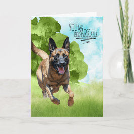 Gefeliciteerd met de BARKable Belgian Malinois Dog Kaart