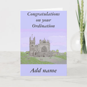 Gefeliciteerd met de benoeming en naam kathedraal kaart
