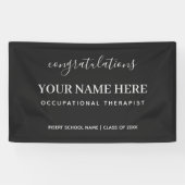 Gefeliciteerd met de beroepskerapist tegen banner (Horizontaal)