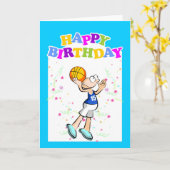 Gefeliciteerd met de beste basketballer kaart (Gele Bloem)