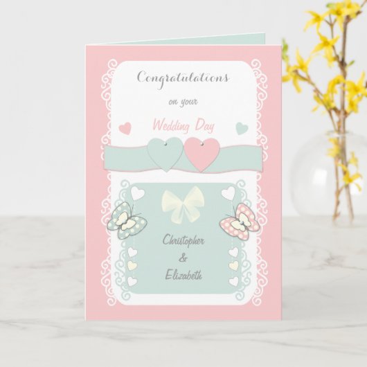 Gefeliciteerd met de bezoekersdag van de sjic Wedd Kaart (Gele Bloem)