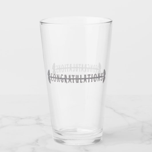 Gefeliciteerd met de bierglas tumbler (Voorkant)