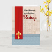 Gefeliciteerd met de bisschopswijding in het perka kaart (Gele Bloem)