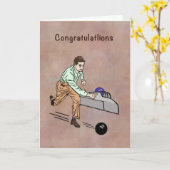 Gefeliciteerd met de Bowlers 300 Kaart (Gele Bloem)