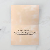 Gefeliciteerd met de Bride en Groom Sepia Couple Kaart (Binnen)