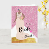 Gefeliciteerd met de Bride voeg een Naam toe Kaart (Gele Bloem)