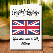 Gefeliciteerd met de Britse Citizenship Union Jack Kaart