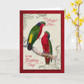 Gefeliciteerd met de bruiloft van het stel homosek kaart (Gele Bloem)