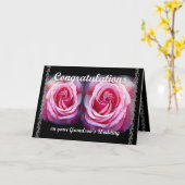 Gefeliciteerd met de bruiloft van je kleinzoon kaart (Gele Bloem)