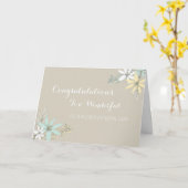 Gefeliciteerd met de bruiloft van zoon en schoondo kaart (Gele Bloem)