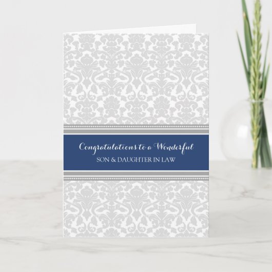 Gefeliciteerd met de bruiloft van zoon en schoondo kaart (Voorkant)