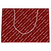 Gefeliciteerd met de Deep Red White Gold Class van Groot Cadeauzakje (Voorkant)