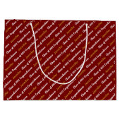 Gefeliciteerd met de Deep Red White Gold Class van Groot Cadeauzakje (Achterkant)