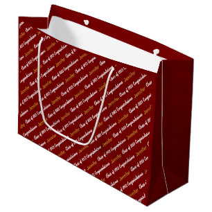Gefeliciteerd met de Deep Red White Gold Class van Groot Cadeauzakje