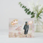 Gefeliciteerd met de diploma-uitreiking van uw doc briefkaart (Staand voorkant)