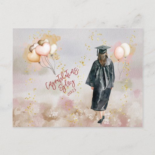 Gefeliciteerd met de diploma-uitreiking van uw doc briefkaart (Voorkant)