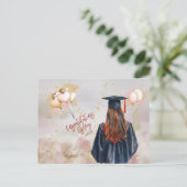 Gefeliciteerd met de diploma-uitreiking van uw doc briefkaart (Staand voorkant)