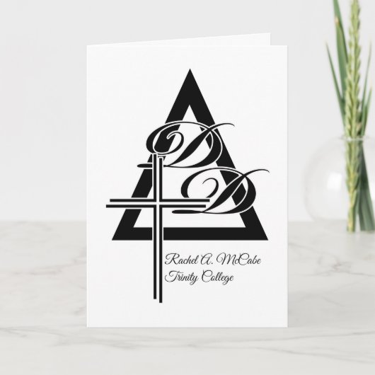 Gefeliciteerd met de docent Diviniteitsgraad Kaart (Voorkant)