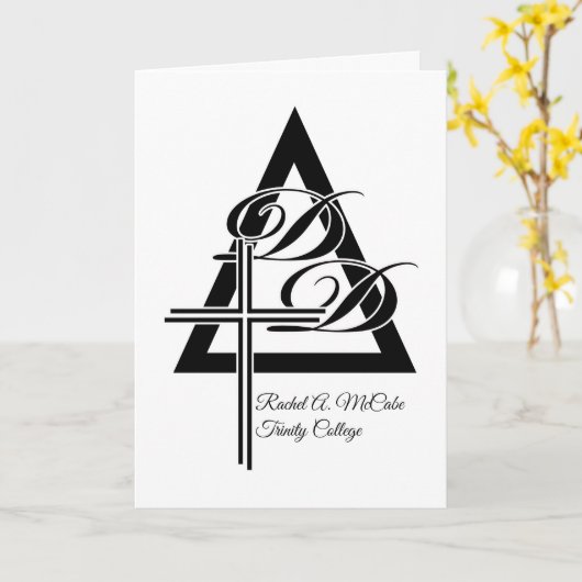 Gefeliciteerd met de docent Diviniteitsgraad Kaart (Gele Bloem)