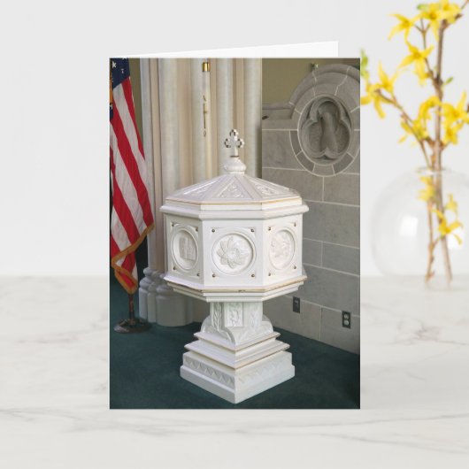 Gefeliciteerd met de doop kaart (Gele Bloem)